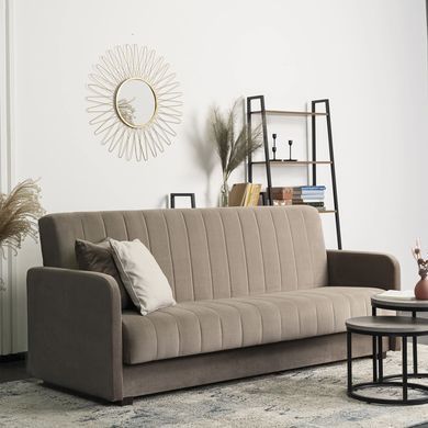 Диван раскладной MEBEL ELITE PORTO 198 см Беж фотография