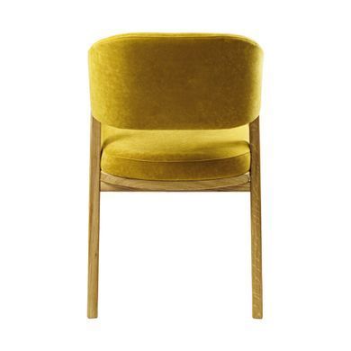 Крісло Otis Lovko натуральний дуб / Vintage Velvet 08 Mustard фотографія