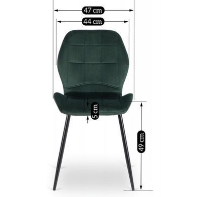 Стул бархатный MEBEL ELITE IRYS Velvet Зеленый фотография