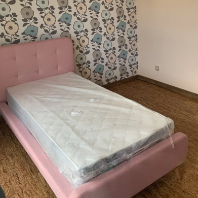 Кровать TIFFANY Signal 90x200 Розовый фотография