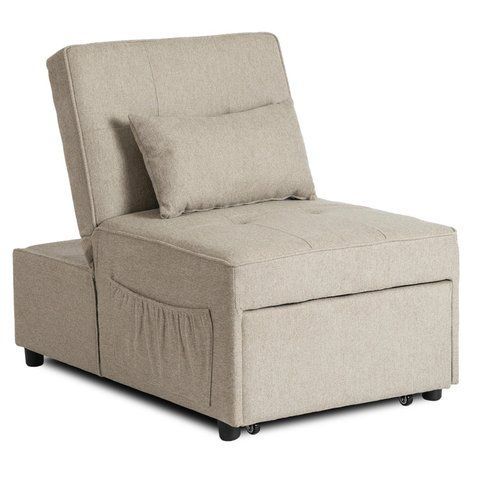 Крісло розкладне MEBEL ELITE IBERIS Беж фотографія