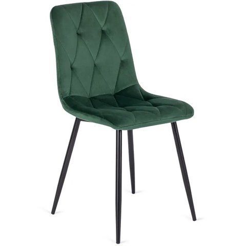 Стул бархатный MEBEL ELITE ROBIN Velvet Зеленый фотография