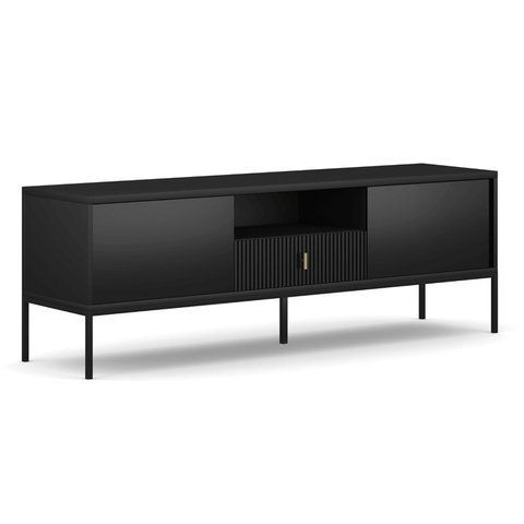 ТВ Тумба MEBEL ELITE MARCOS 154 Чорний фотографія
