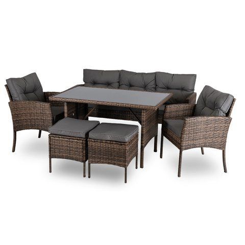 Комплект садових меблів MEBEL ELITE ATLANTA Коричневий