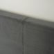 Ліжко двоспальне оксамитове MEBEL ELITE MELIA Velvet 140x200 Темно Сірий