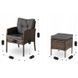 Комплект садовой мебели MEBEL ELITE ATLANTA Коричневый
