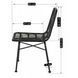 Комплект садових меблів MEBEL ELITE стіл FARGO + 4 стільці WALDI Чорний