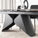 Стіл розкладний MEBEL ELITE VERONA 160(240)х90 см Білий мармур/чорний