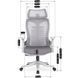 Стілець офісний поворотний MEBEL ELITE JULIET Сірий