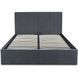 Ліжко двоспальне оксамитове MEBEL ELITE MELIA Velvet 160x200 Сірий