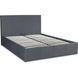 Ліжко двоспальне оксамитове MEBEL ELITE MELIA Velvet 160x200 Сірий