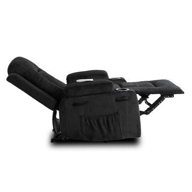 Масажне крісло MEBEL ELITE BOX Вельвет Чорний фотографія