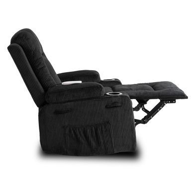 Масажне крісло MEBEL ELITE BOX Вельвет Чорний фотографія