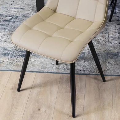 Стіл розкладний MEBEL ELITE SKUBI 120(160)х75 см Дуб рив'єра / чорний фотографія
