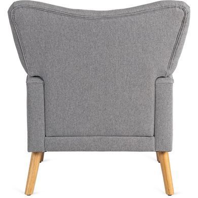 Кресло мягкое BUNNY MEBEL ELITE ткань Светло-серый фотография