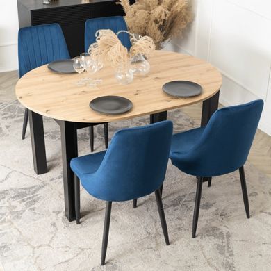 Стул бархатный MEBEL ELITE BARI Velvet Синий фотография