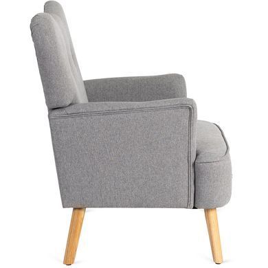 Кресло мягкое BUNNY MEBEL ELITE ткань Светло-серый фотография