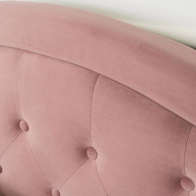 Ліжко оксамитове MEBEL ELITE APOLLO Velvet 120x200см Рожевий фотографія