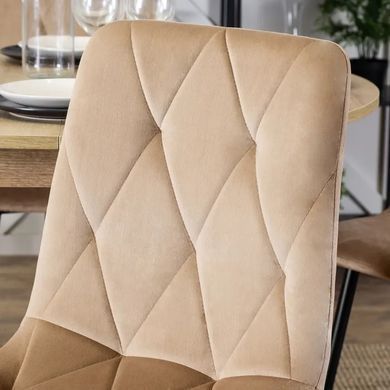 Стул бархатный MEBEL ELITE ROBIN Velvet, Бежевый фотография