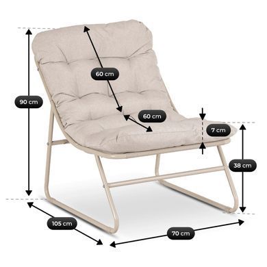 Комплект садовой мебели MEBEL ELITE MEGARA Беж