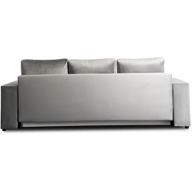 Диван 3-х місний оксамитовий MEBEL ELITE NICOLO Velvet 238 см Сірий фотографія