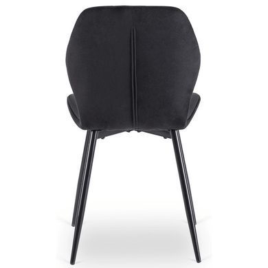 Комплект стіл MEBEL ELITE EDWIN 160(260)х90 см Дуб Золотий / Чорний +6 стільці IRYS Чорний фотографія