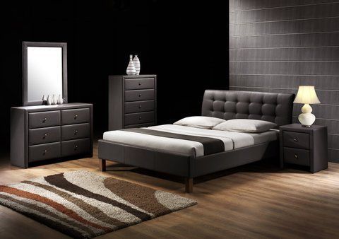 Кровать SAMARA Halmar 160х200 Черный фотография