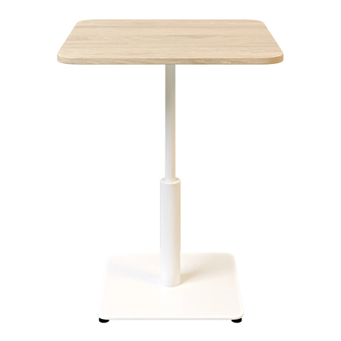 Стол Ibiza Soft light Lovko 60x60 Белый металл/дуб фотография