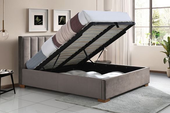 Кровать MARANI Velvet Signal 160x200 Беж фотография