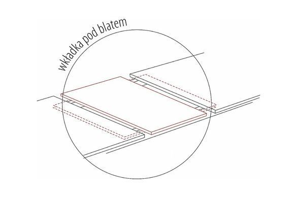 Стіл Розкладний DIVANI Signal 140(180)X80 Дуб Вотан / Антрацит фотографія