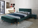 Кровать AZURRO Velvet Signal 180x200 Зеленый фотография