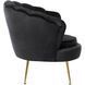 Кресло мягкое бархатное MEBEL ELITE ANGEL Velvet Черный