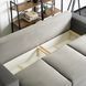 Диван 3-х місний оксамитовий MEBEL ELITE NICOLO Velvet 238 см Сірий