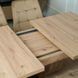 Стіл розкладний MEBEL ELITE CLARK 120(160)х80 см Дуб артизан/чорний
