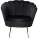 Кресло мягкое бархатное MEBEL ELITE ANGEL Velvet Черный