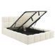 Ліжко двоспальне MEBEL ELITE MURACJA 140x200 см Кремовий Букле