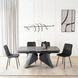 Стол раскладной MEBEL ELITE VERONA 160(240)х90 см Черный мрамор/черный
