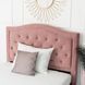 Ліжко оксамитове MEBEL ELITE APOLLO Velvet 120x200см Рожевий