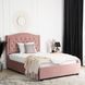 Ліжко оксамитове MEBEL ELITE APOLLO Velvet 120x200см Рожевий