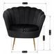 Кресло мягкое бархатное MEBEL ELITE ANGEL Velvet Черный