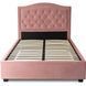 Ліжко оксамитове MEBEL ELITE APOLLO Velvet 120x200см Рожевий