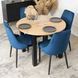 Стул бархатный MEBEL ELITE BARI Velvet Синий