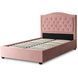 Ліжко оксамитове MEBEL ELITE APOLLO Velvet 120x200см Рожевий