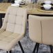 Стіл розкладний MEBEL ELITE SKUBI 120(160)х75 см Дуб рив'єра / чорний