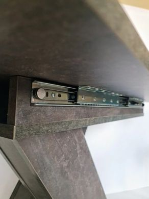 Розкладний стіл Dark A Intarsio 120(160)x80 Ательє Темний фотографія