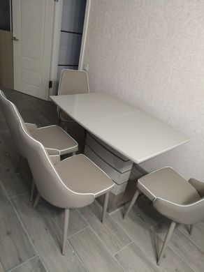 Стол раскладной TM-50-1 VETRO 120x80 Капучино / Латте фотография