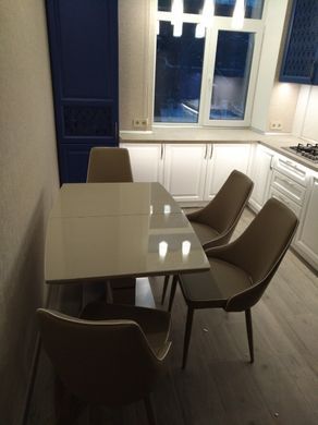 Стол раскладной TM-50-1 VETRO 120x80 Капучино / Латте фотография