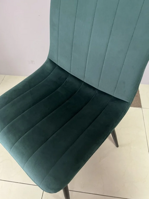 Стул ETHAN Velvet Intarsio Зеленый фотография