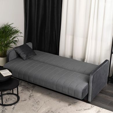 Диван розкладний MEBEL ELITE PORTO 198 см Сірий фотографія