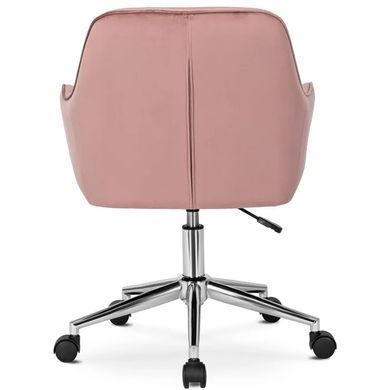Стілець офісний поворотний оксамитовий MEBEL ELITE FABIO Velvet Рожевий фотографія